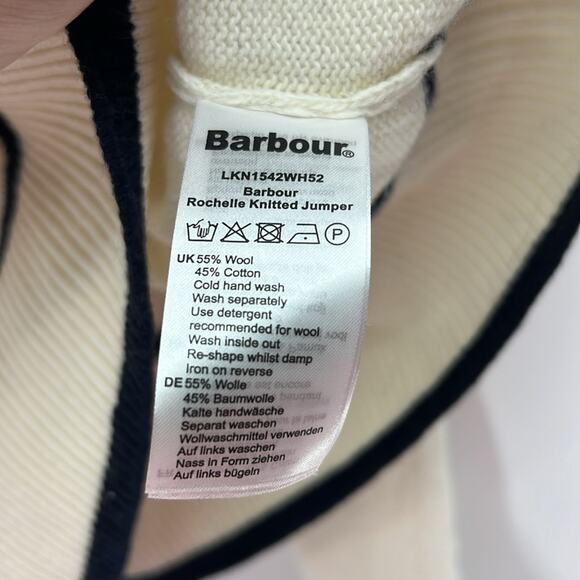 Barbour Women's Rochelle Knitted Jumper - Cloud - 12 - New with tags - Picture 5 of 7